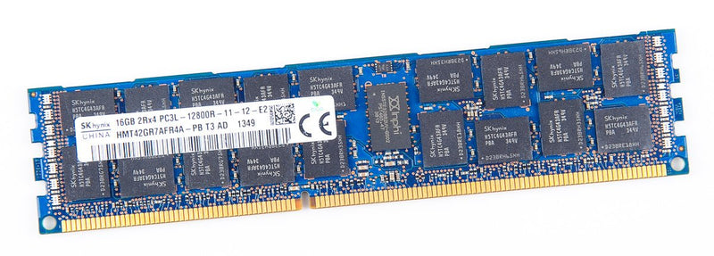SK Hynix 16GB 2Rx4 PC3L-12800R-11-13-E2 DDR3L ECC Registered Server RAM (Refurbished)