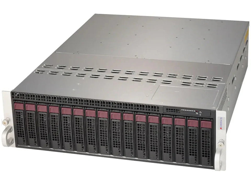 SuperMicro 938-16 3U Rackmount Server – 16 SFF – 8 x Xeon E5-2695 V2 – 32GB Per Node – 256GB DDR3 – 8 x 1TB SATA – MegaRAID AOC-53908L – Intel 82580 – 2 x 1620 Watts (Refurbished)