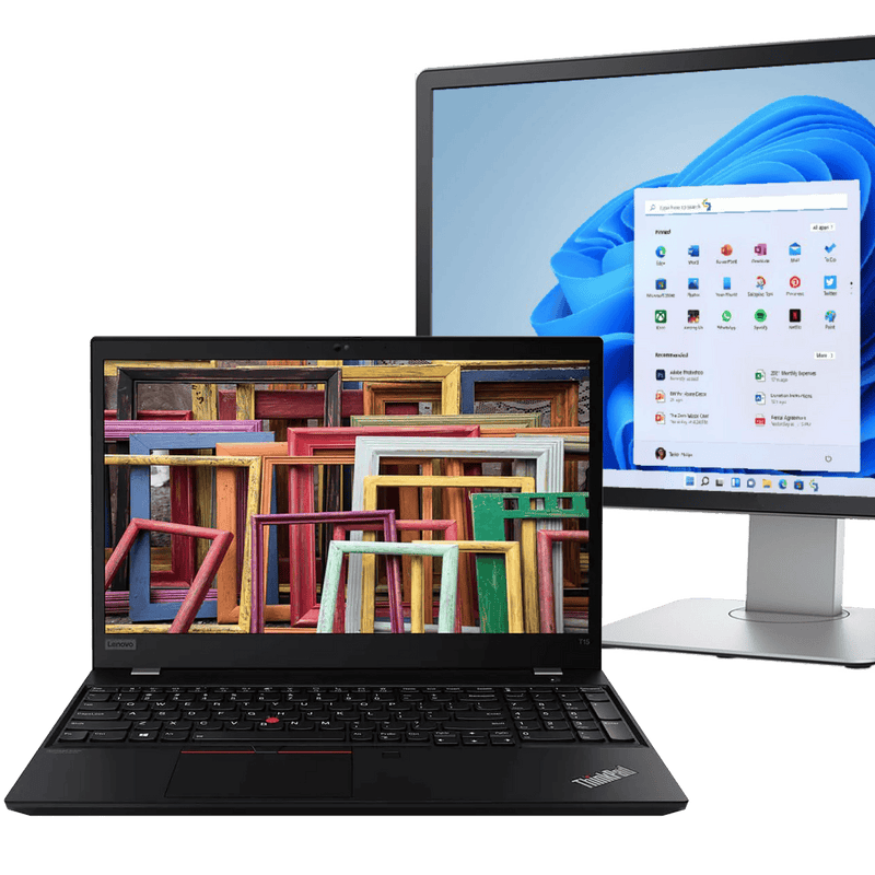 Lenovo ThinkPad T15 Intel Core i5, 10th Gen Laptop with 20" Monitor