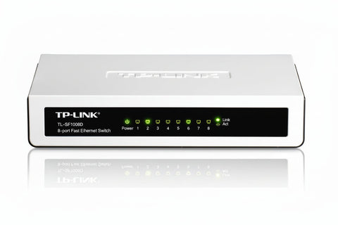 TP-Link TL-SF1008D 8 Port 10/100 Ethernet Switch (New)