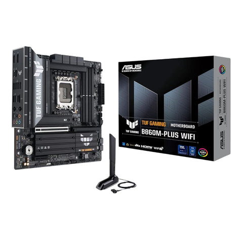 Asus TUF Gaming B860M-Plus Wi-Fi M-ATX Motherboard – Intel LGA1851, DDR5, PCIe 5.0. Wi-Fi 7 (New)