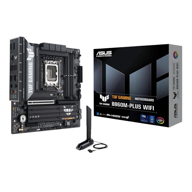 Asus TUF Gaming B860M-Plus Wi-Fi M-ATX Motherboard – Intel LGA1851, DDR5, PCIe 5.0. Wi-Fi 7 (New)