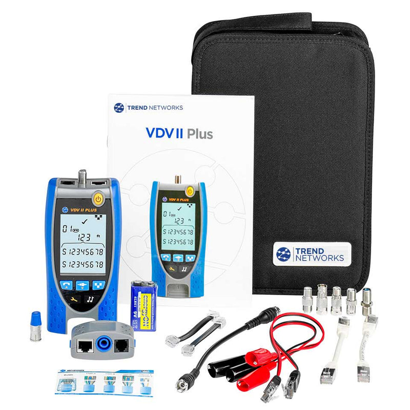 TREND Networks VDV II Pro (R158005) Cable Tester/Verifier – Ethernet Speed, PoE, TDR Technology & More (Slightly Used)