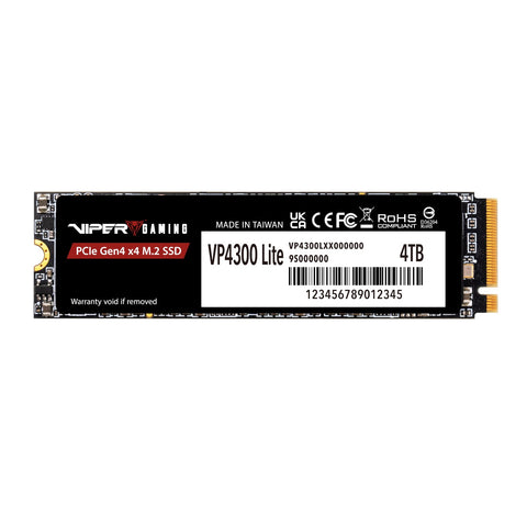 Patriot VP4300 Lite 4TB M.2 PCIe Gen 4 x4 NVMe SSD (New)