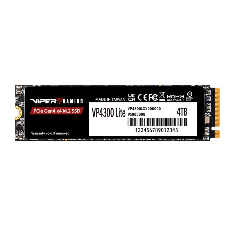 Patriot VP4300 Lite 4TB M.2 PCIe Gen 4 x4 NVMe SSD (New)