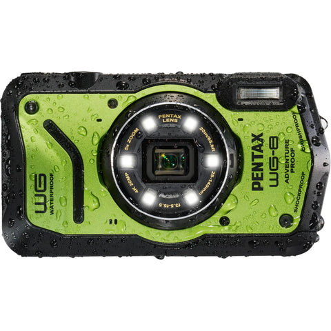 Pentax WG-8 4K Rugged Waterproof Camera (Green)