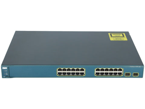 Cisco Catalyst Ws-C3560-24Ps-S - 24 10/100 Poe + 2 Sfp + Ipb Image Switch - Refurb Switch (Refurbished)