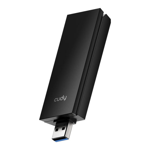 Cudy AX5400 Wi-Fi 6E USB 3.0 Tri-Band High-Gain Adapter-Black (New)