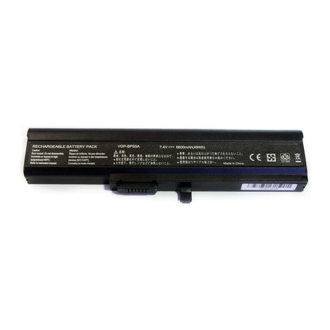 Sony Vaio VGN-TX651P, VGP-BPS5, Hi-Cap Laptop Battery, 7.4V 6600mAh/49Wh