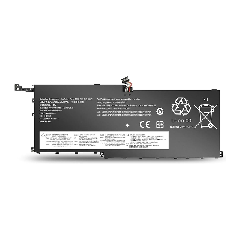 Lenovo ThinkPad X1 Carbon 4th Gen 01AV409, 01AV438, 01AV458, 00HW029, 01AV410, 01AV439, 01AV441, 00HW028, 01AV457 Laptop Battery, 15.2V 3530mAh/56Wh