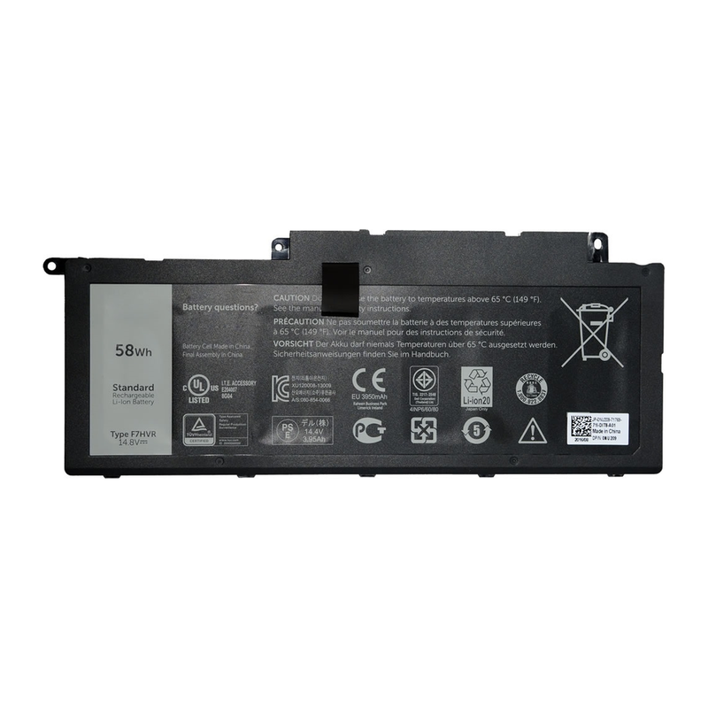 Dell Inspiron 15 7537, 17 7737, F7HVR, G4YJM, 062VNH, T2T3J Laptop Battery, 14.8 V 3900mAh/58Wh