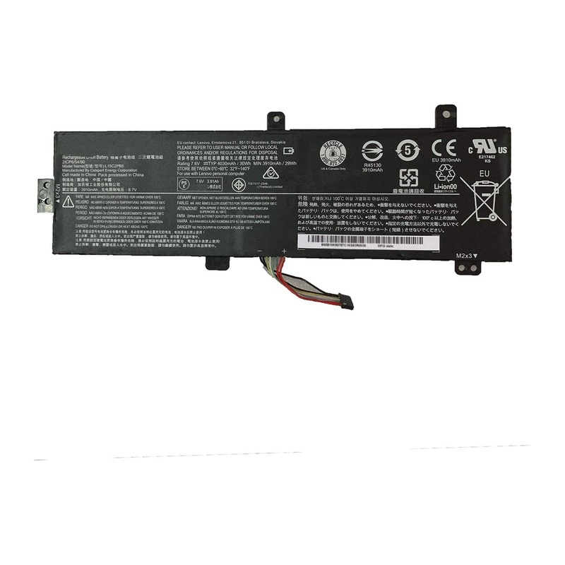 Lenovo IdeaPad 310-15ISK, 510-15IKB, 310-15ABR, L15C2PB3, L15C2PB5, L15M2PB5, L15L2PB4 Laptop Battery, 7.6V 3816mAh/30Wh