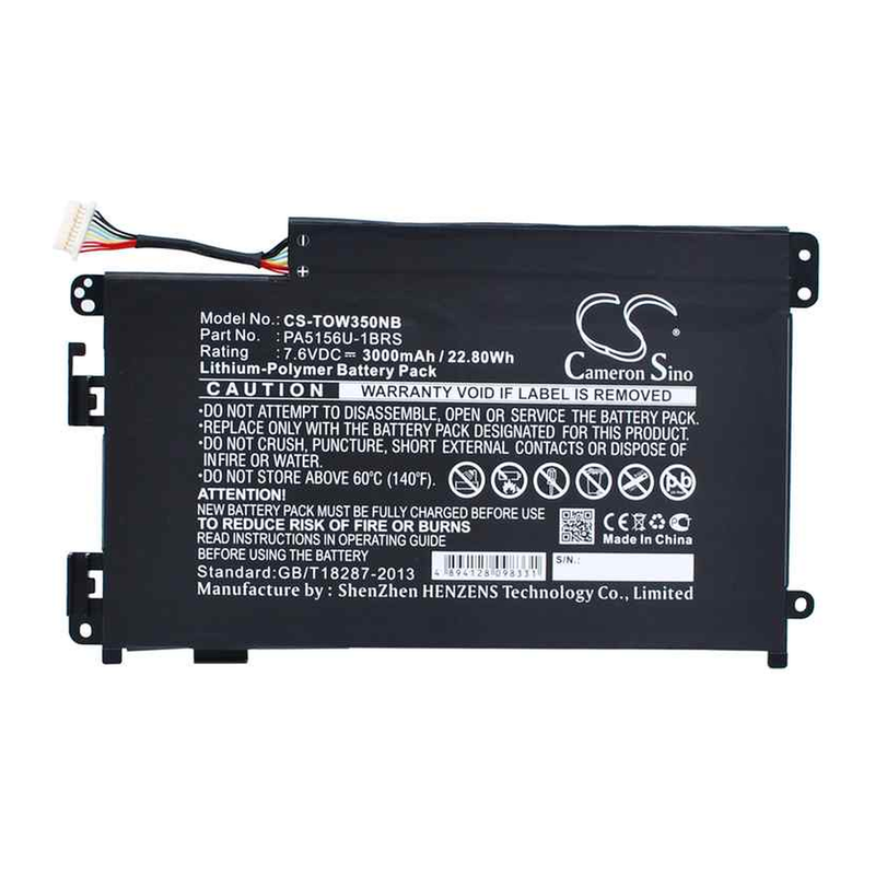 Toshiba Click W35DT Series, PA5156U, PA5156U-1BRS Laptop Battery, 7.6V 3000mAh/23Wh
