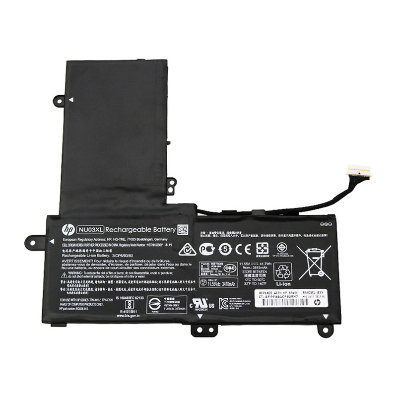 HP Pavilion X360 11-U113TU, 11-AB009LA, Series 843536-541, NU03XL Laptop Battery, 11.55V 3615mAh/41.7Wh