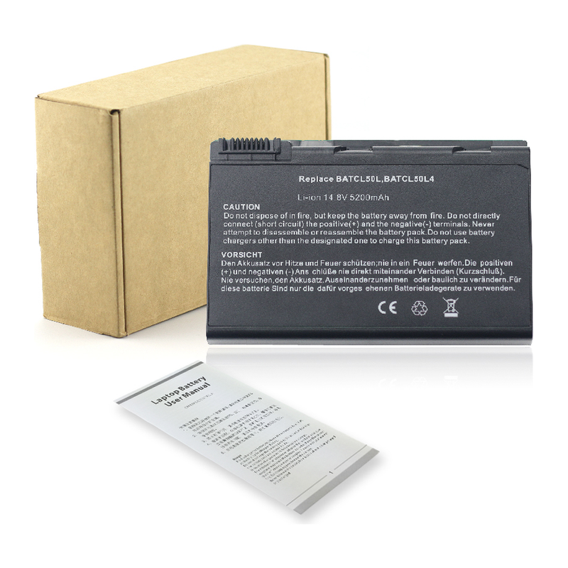 Acer Travelmate L 290, Apire Aspire 9100, BATCL50L, BATCL50L4, BT.00803.005, BT.3506.001, BTP04.001 Laptop Battery, 14.4 V 4400mAh/63Wh