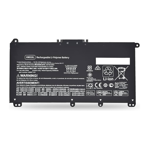 HP Pavilion 15-EG, 15-EH, 17-CN, 17-CP, 17S-CU, HW03XL Laptop Battery, 11.34V  3440mAh /41.04mAh Generic