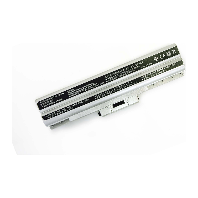 Sony Vaio FW series, VGP-BPS13 Silver Laptop Battery, 11.1V 4400mAh/49Wh