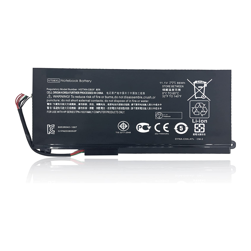 HP Envy 17-3000, 17T-3200, 17T-3000, 17-3095BR, 17-3000EB, HSTNN-DB3F, VT06, VT06XL Laptop Battery, 11.1 V 7450mAh/86Wh