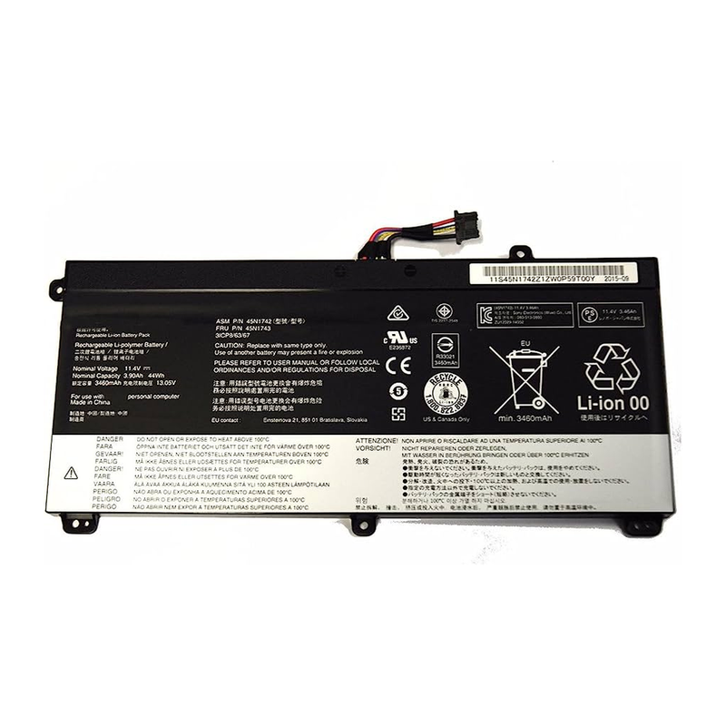 Lenovo ThinkPad T550, T550s, T560, W550, W550s, P50S, 45N1740, 45N1741, 45N1743, SB10K12721, 00NY639 Laptop Battery,11.4 V 3900mAh/44Wh