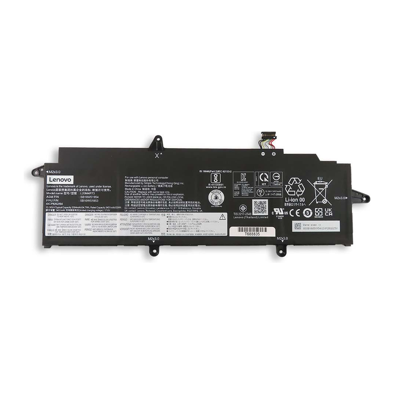 Lenovo ThinkPad X13 Gen 2, L20M4P73, L20C4P73, L20L4P73, L20D4P73 Laptop Battery 15.36V 3564mAh/54.7Wh