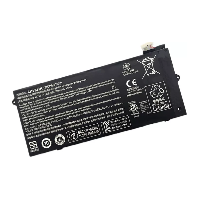 Acer Chromebook C720, C720P, C740, AP13J4K Laptop Battery, 11.4 V 3920mAh/45Wh