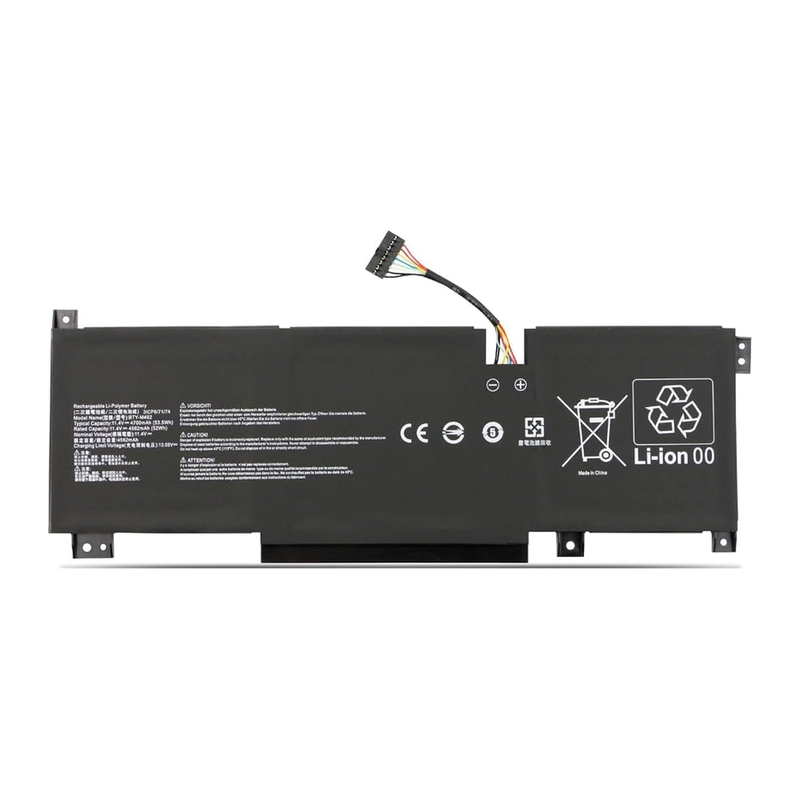 MSI Sword 15 A11U, A11UD, A11UE Katana GF66, 12Ux, Pulse GL66, GL76, BTY-M492 Laptop Battery, 11.4V 4400mAh/50Wh Generic