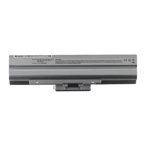 Sony Vaio Vgn-AW11M/H, Vgp-BPS13, Hi-Cap, Silver Laptop Battery, 11.1V 6600mAh/73Wh