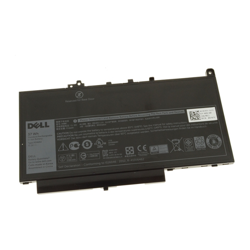 Dell Latitude E7470, E7270, PDNM2, 0F1KTM, 0YMF6, 3 Cell Laptop Battery, 11.1V 3166mAh/37Wh