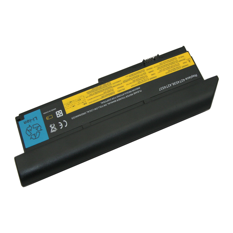 Lenovo Thinkpad X200, 42T4534, Hi-Cap Laptop Battery, 10.8V 6600mAh/71Wh