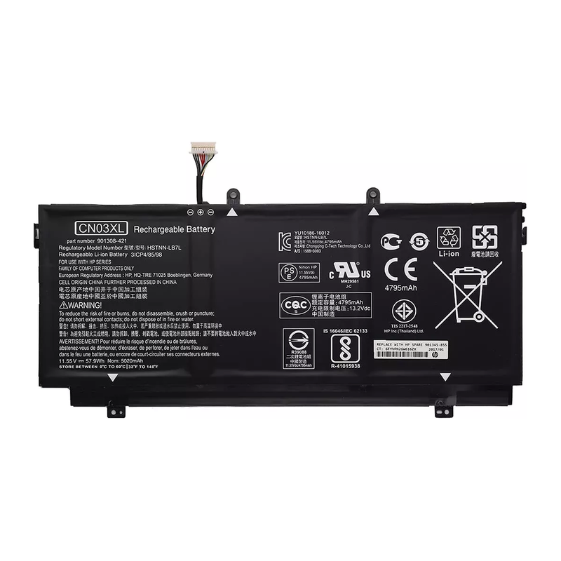 HP Pavilion X360 13-W, CN03XL, HSTNN-LB7L, 901308-421, 901345-855 Laptop Battery, 11.55 V 4795mAh/7.9Wh