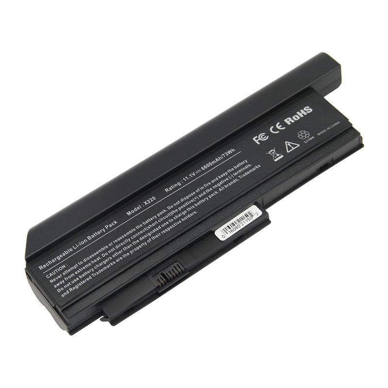 Lenovo ThinkPad X220, X220i, Not compatible with ThinkPad X230, X230i, 0A36282, 42T4861, 42T4873 Laptop Battery, 11.1V 6600mAh/73Wh