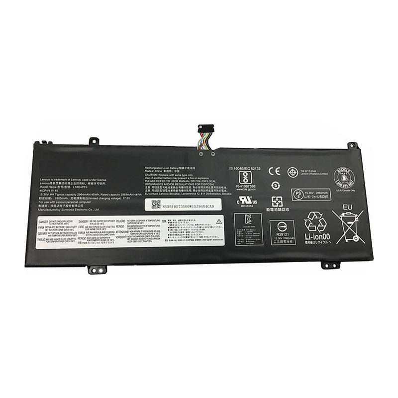 Lenovo ThinkBook 13S-IML, 14S-IML, 13S-IWL, 14S-IWL, L18C4PF0, L18D4PF0, L18M4PF0 Laptop Battery 15.36V 2965mAh/45Wh