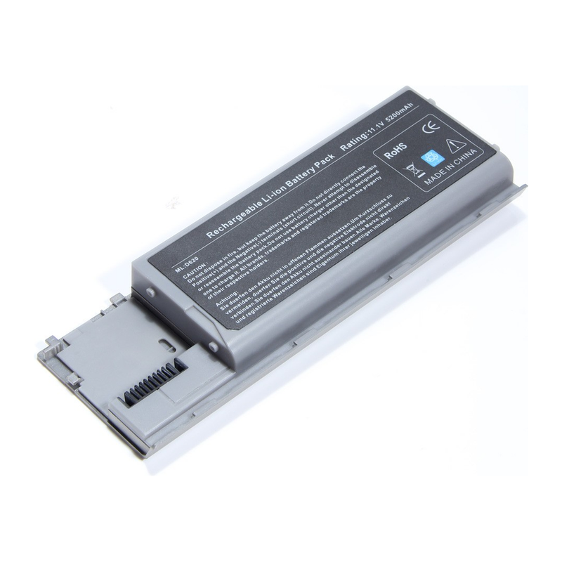 Dell Latitude D620 Hi-Cap, TD175, TG226, UD088 Grey Laptop Battery, 11.1 V 6600mAh/73Wh