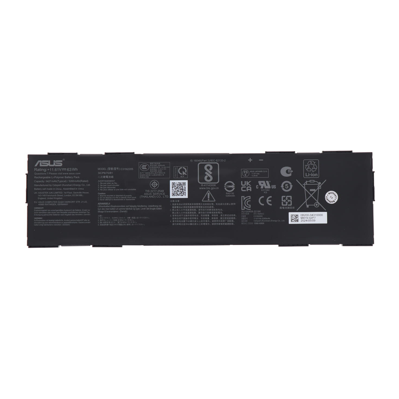 ASUS Chromebook Vibe CX34, Flip CX3401FBA, CM3401FFA, CM3401, C31N2205 Laptop Battery, 11.61V 5427mAh/63Wh