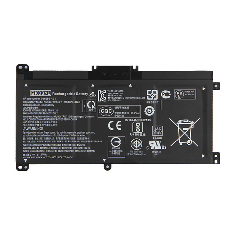HP Pavilion X360 14-BA000, 14M-BA000, BK03XL, HSTNN-LB7S Laptop Battery, 11.55V 3470mAh/41.7Wh