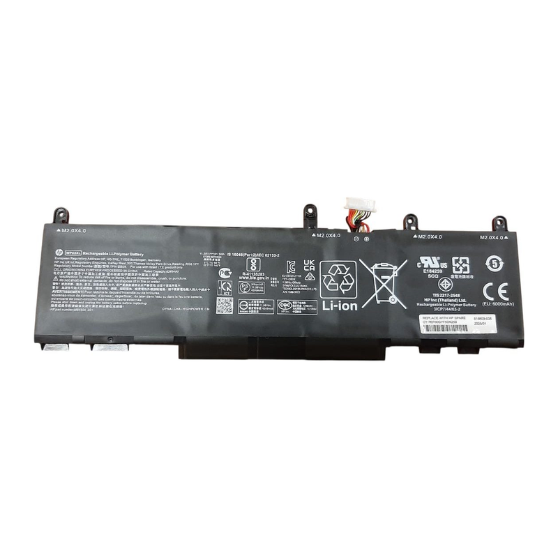 Hp EliteBook 830 G9, 835 G9, 840 G9, 845 G9, 860 G9, 865 G9, G10 X360, 1040 G9, G10 ZBook Firefly 14 G9, G10 WP03XL Laptop battery, 11.58V 4249mAh/51.3Wh