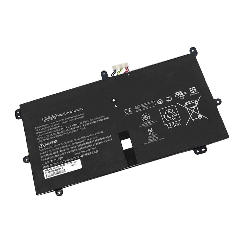 Hp Envy X2 11.6″ Tablet, Envy x2, Envy X2 11-G000, X2 11-G100 Series, DA02XL, 664399-1C1, HSTNN-IB4C Laptop Battery, 7.4V 2860mAh/21Wh