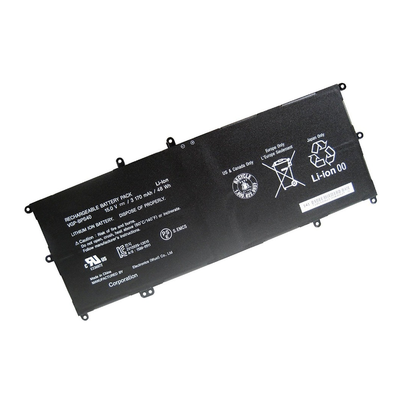 Sony Vaio Flip 14A, SVF14N, SVF 15A, SVF15N17CXB, VGP-BPS40 Laptop Battery, 15.0V 3170mAh/48Wh
