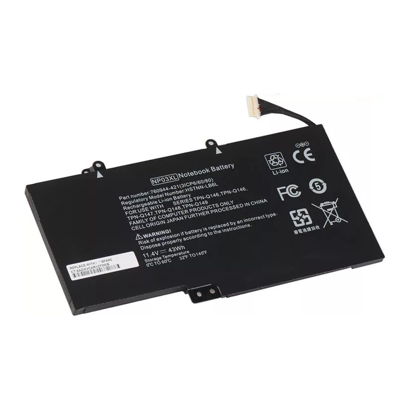 Hp Pavilion X360 13-A010DX 13.3″, ENVY 15-U000, HSTNN-LB6L, NP03XL, 760944-421, TPN-Q146 Laptop Battery, 11.1V 3200mAh/36Wh