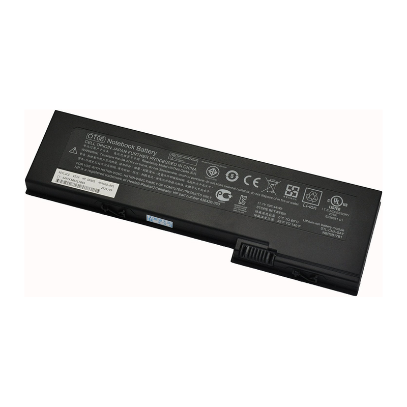 Hp EliteBook 2170p Series, MI04, MI06, HSTNN-UB3W, HSTNN-W90C Laptop Battery, 11.1V 4400mAh/49Wh