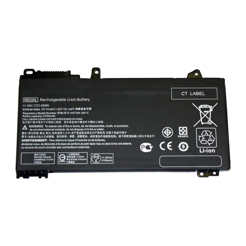 Hp Probook 430 G6, 440 G7, 450 G6, HSTNN-DB9, RE03XL Laptop Battery, 11.55V 3750mAh/45Wh