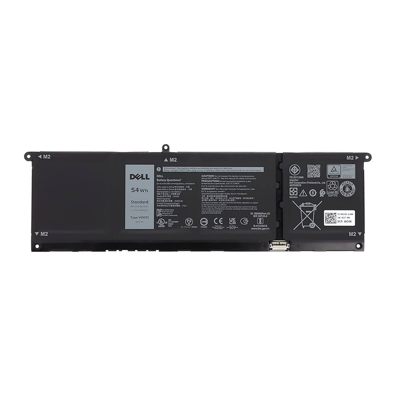 Dell Inspiron 3510, 3511, 3515, 5310, 5410, 5418, 5510, 5515, 5518, Latitude 3320, 3520, 3420, Vostro 3510, 3515, V6W33 Laptop Battery, 15V 3600mAh/54Wh