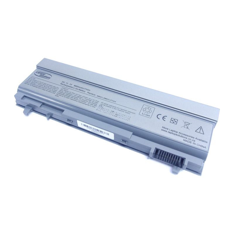 Dell Latitude E6400/ E6410 Hi-Cap, Grey Laptop Battery, 11.1V 6600mAh/73Wh