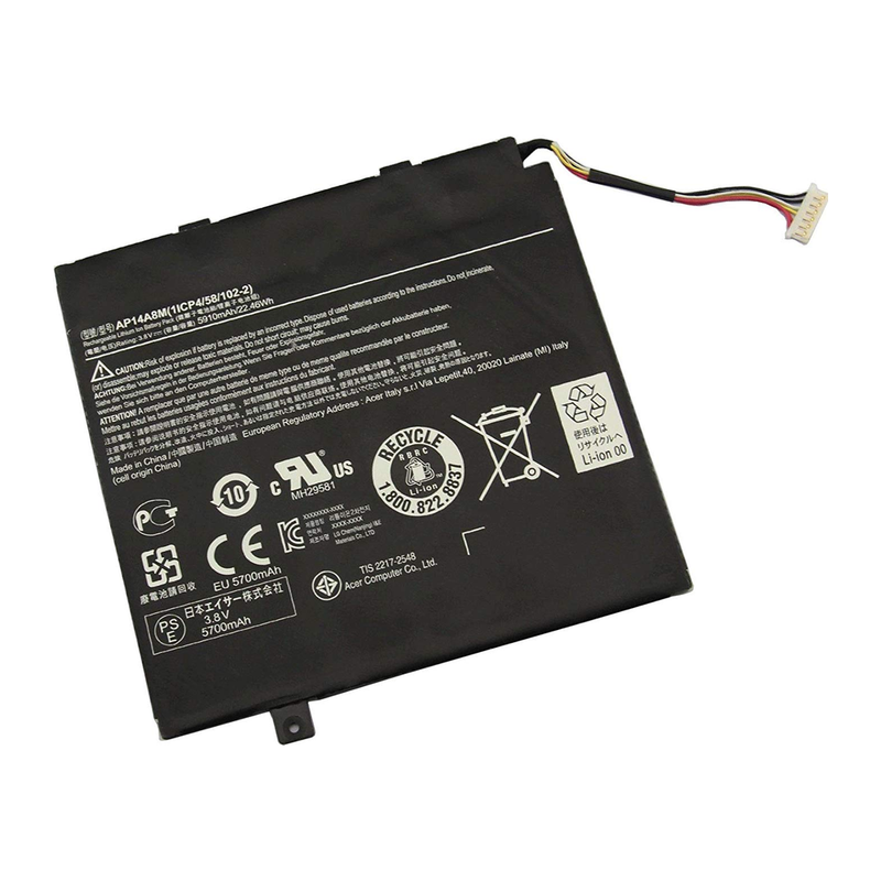 Acer Aspire Switch 10 SW5-011, SW5-012, SW5-012P, AP14A8M, KT.0020G.004 Laptop Battery, 3.8 V 5700mAh/21.5Wh