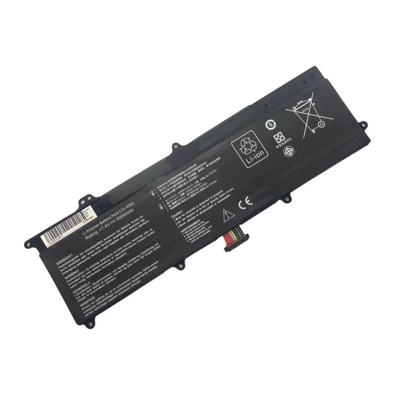 Asus VivoBook S200E, X202E, X201E, C21-X202 Laptop Battery, 7.4V 5136mAh/38Wh