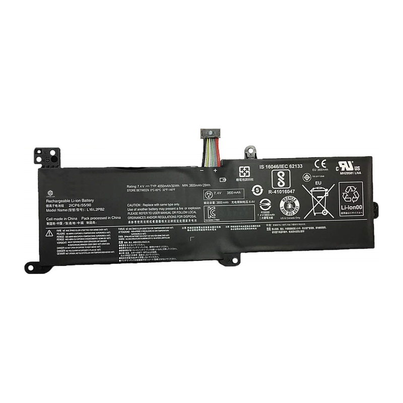Lenovo Ideapad 320-15ISK, 320-15AST, 320-15IAP, 320-15ISK, 320-17IKB, 320-17ISK, L16L2PB2, L16L2PB3, L16M2PB2, L16S2PB2 Laptop Battery, 7.4V 4050mAh/30Wh