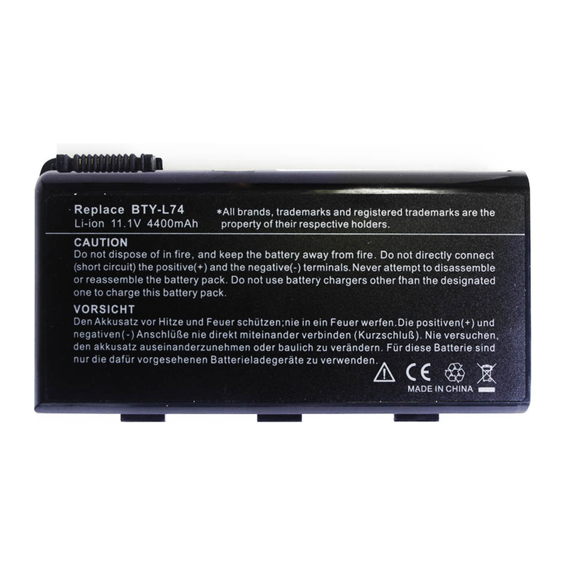 Msi A5000, A6000, A7200, CR600, CR610, CR620, MS-1682, MS-1731, BTY-L74, BTY-L75 Laptop Battery, 11.1V 4400mAh/49Wh