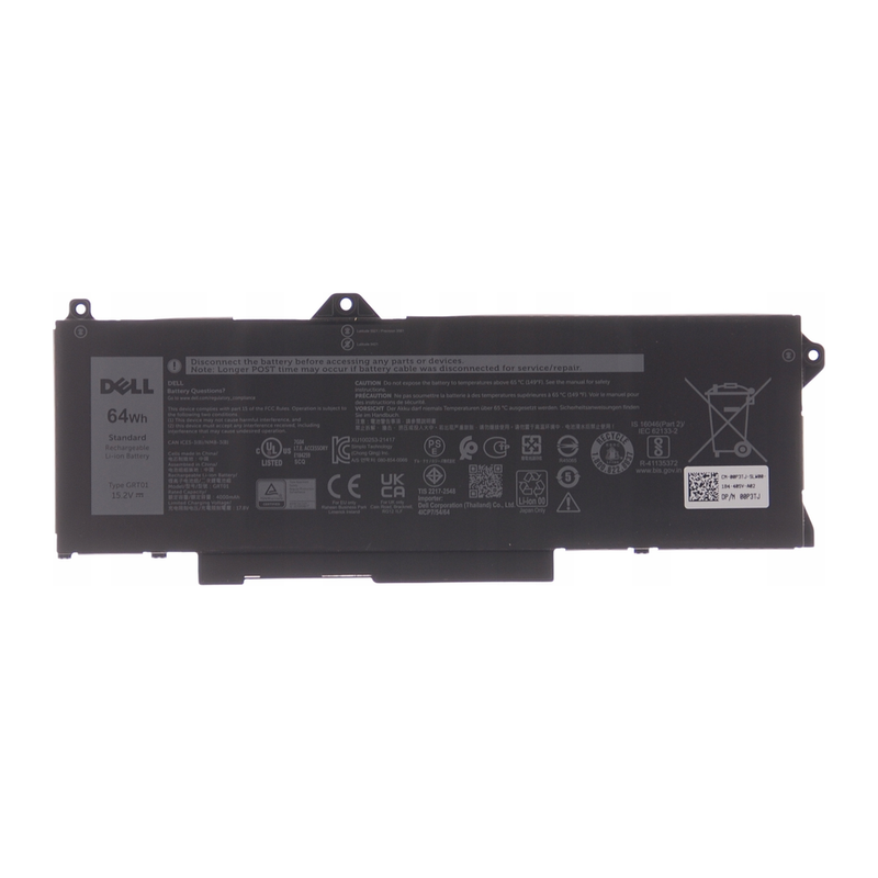 Dell Latitude 5421, 5431, 5521,5531, Precision 3561, 3571, 3470, M17 R5, GRT01, 0P3TJ, R05P0, 9JRV0, 05RGW Laptop Battery, 15.2V 4000mAh/64Wh