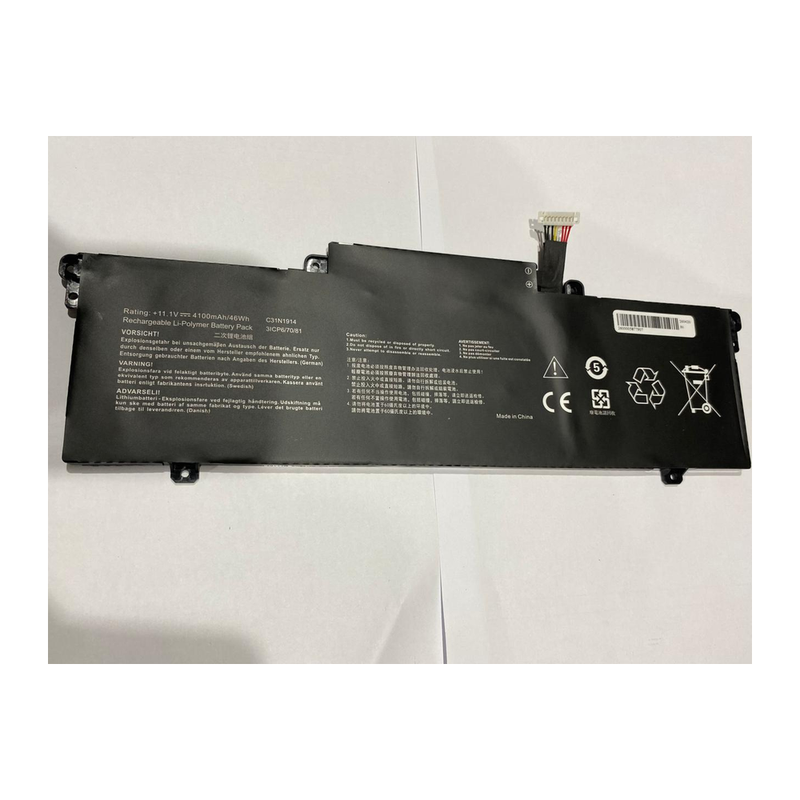 Asus ZenBook 13 UX425UG, 14 UX435EA, UM425QA, C31N1914 Laptop Battery, 11.61V 4100mAh/46Wh