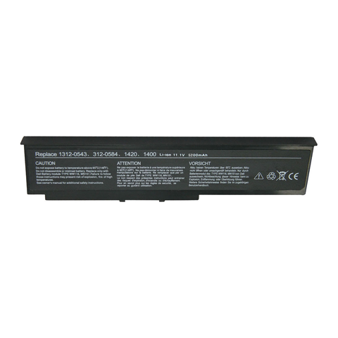 Dell Inspiron 1420, Vostro 1400, 312-0584, WW116 Laptop Battery, 11.1V 4400mAh/49Wh